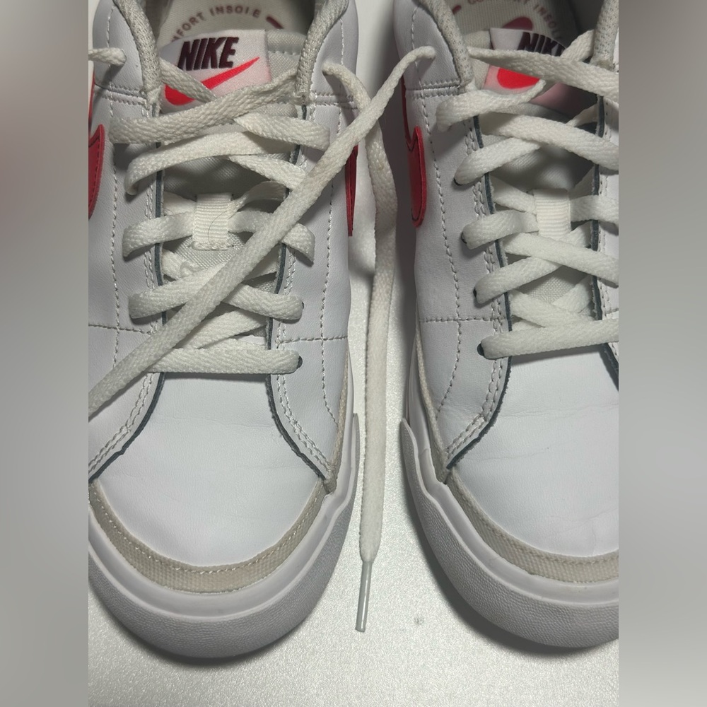Nike Red and White Athletic Shoes